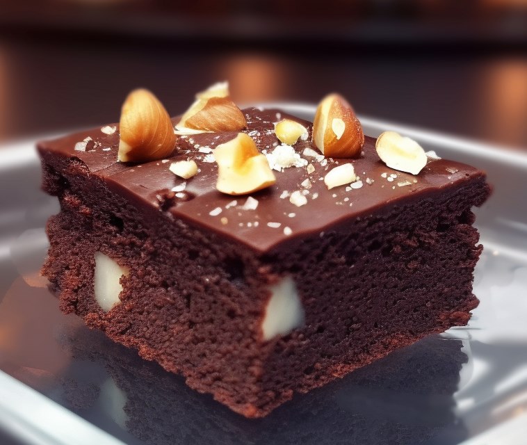 Brownie low carb com chocolate e castanha - Onile Alimentos Saudaveis