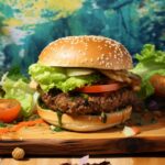 Burger vegano de Cogumelo - Onile Alimentos Saudaveis