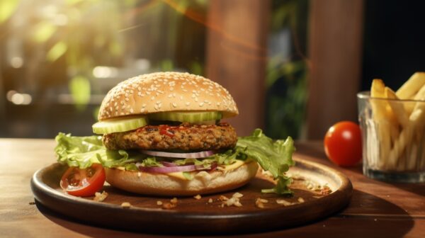 Burger vegano de ervas - Onile Alimentos Saudaveis 3