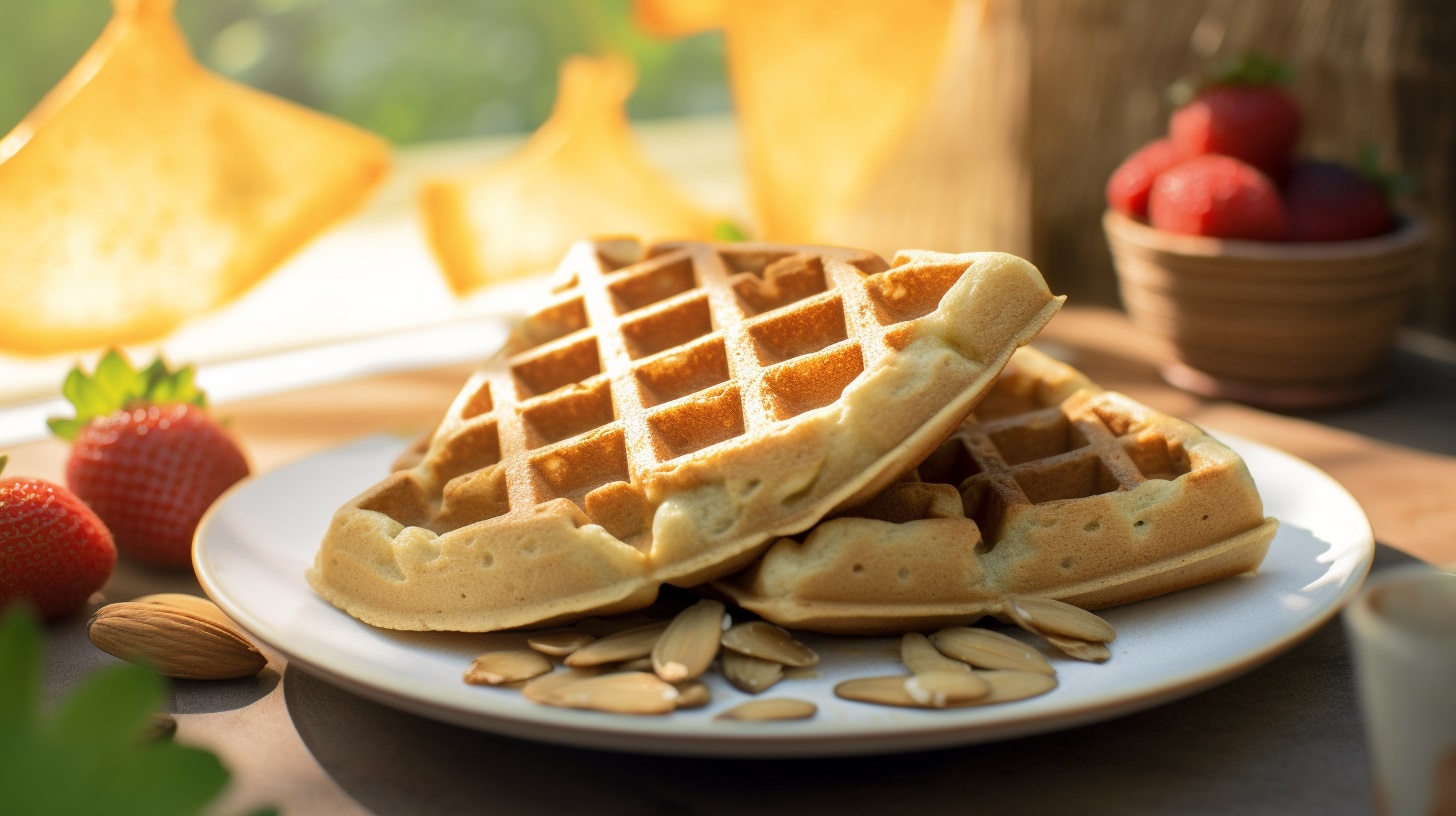Waffle proteico: 11g de proteína, 63 calorias e low carb 🤩🧇🫰🏻 #lo