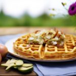 Waffle de Cebola vegano - Onile Alimentos Saudaveis