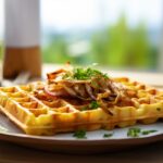 Waffle de Cebola vegano - Onile Alimentos Saudaveis