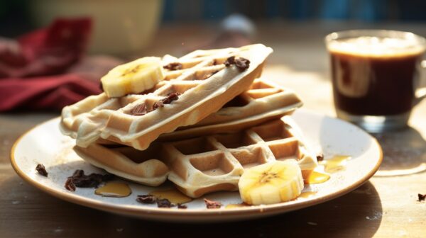 Waffle vegano de Farinha de Banana Verde - Onile Alimentos Saudaveis