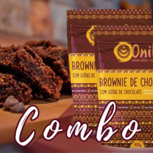brownie chocolate 400g combo 2 em 1