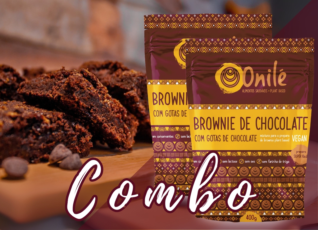 brownie chocolate 400g combo 2 em 1