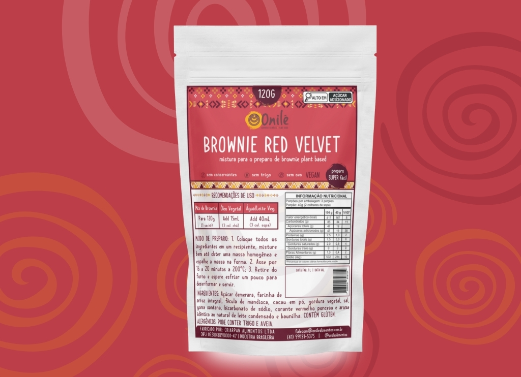 foto capa brownie red velvet sache