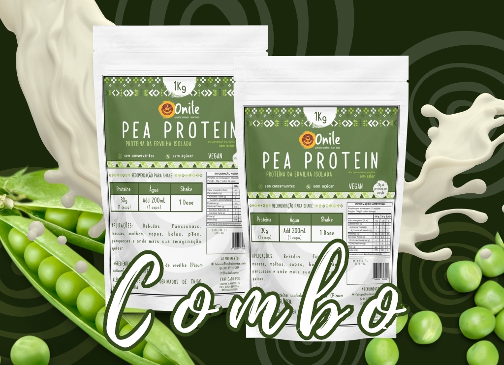 Proteina da ervilha - pea protein 1kg combo Onile