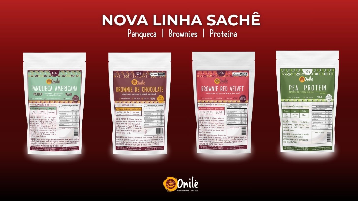 Nova Linha de Produtos em Sachê onile alimentos