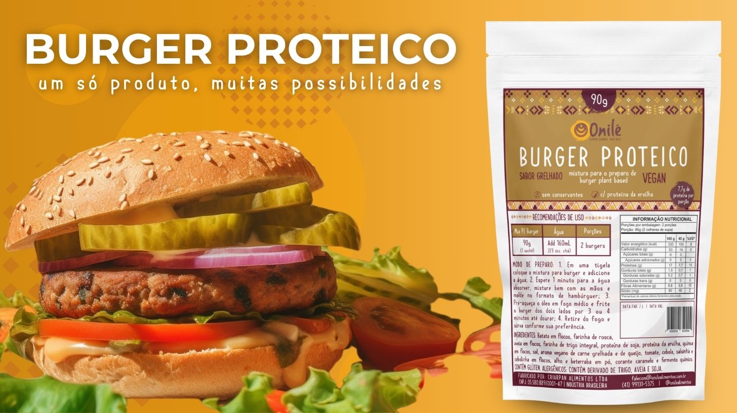 burger proteico onile post opções de preparo